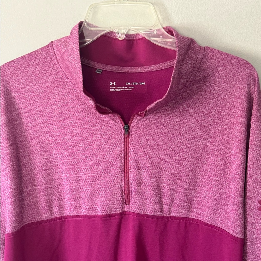 Under Armour Pullover Mens 2XL XXL Quarter Zip Lightweight Golf Loose Fit